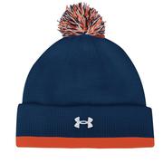 Auburn Under Armour Waffle Knit Pom Beanie